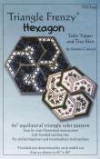 Triangle Frenzy Hexagon Table Topper sewing pattern from Bunnie Cleland