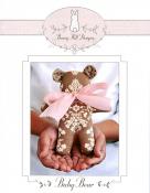 Baby Bear petite stuffed animal sewing pattern from Bunny Hill Designs