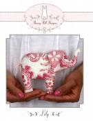 Lily elephant petite stuffed toy sewing pattern from Bunny Hill Designs