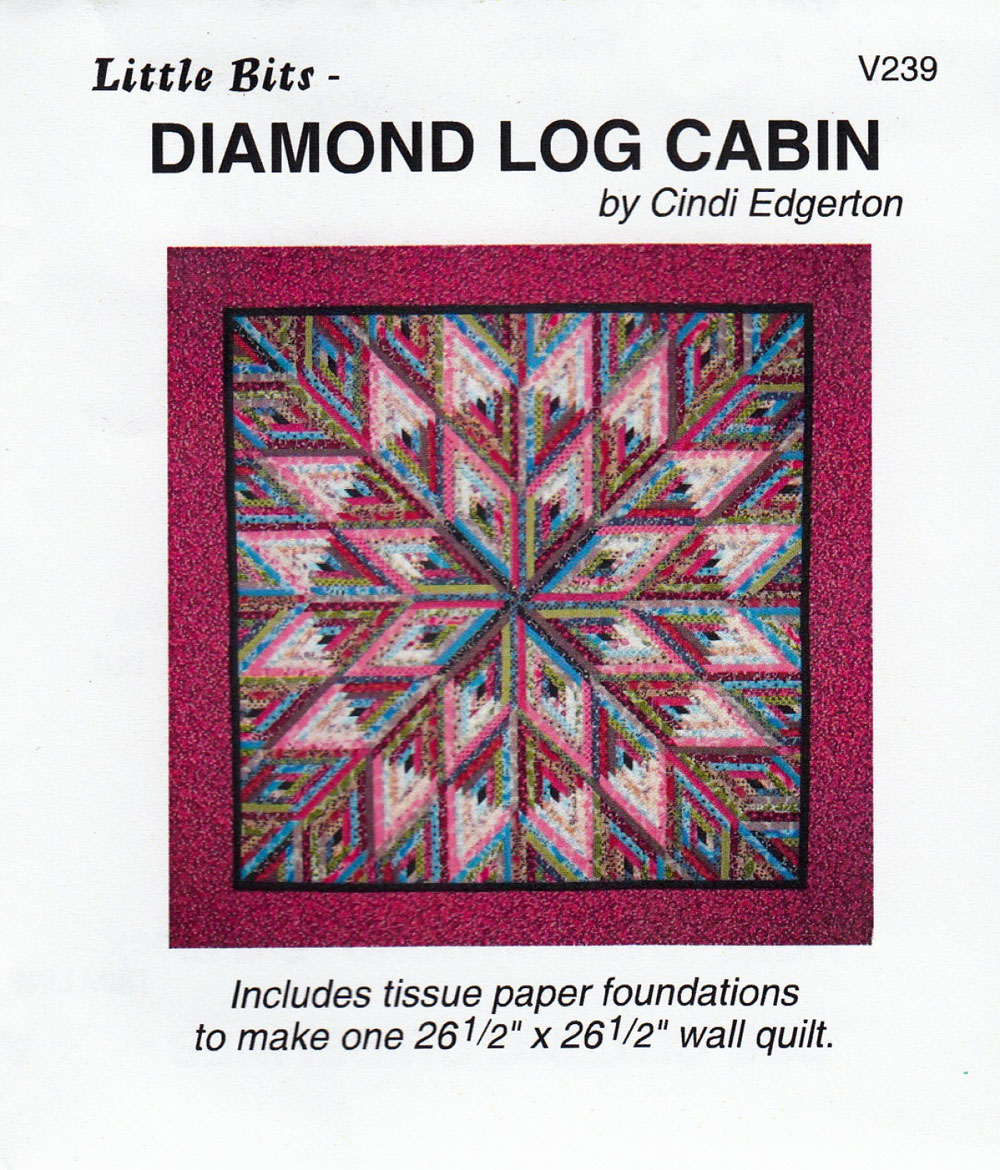 Little-Bits-Diamond-Log-Cabin-quilt-sewing-pattern-Cindi-Edgerton-front
