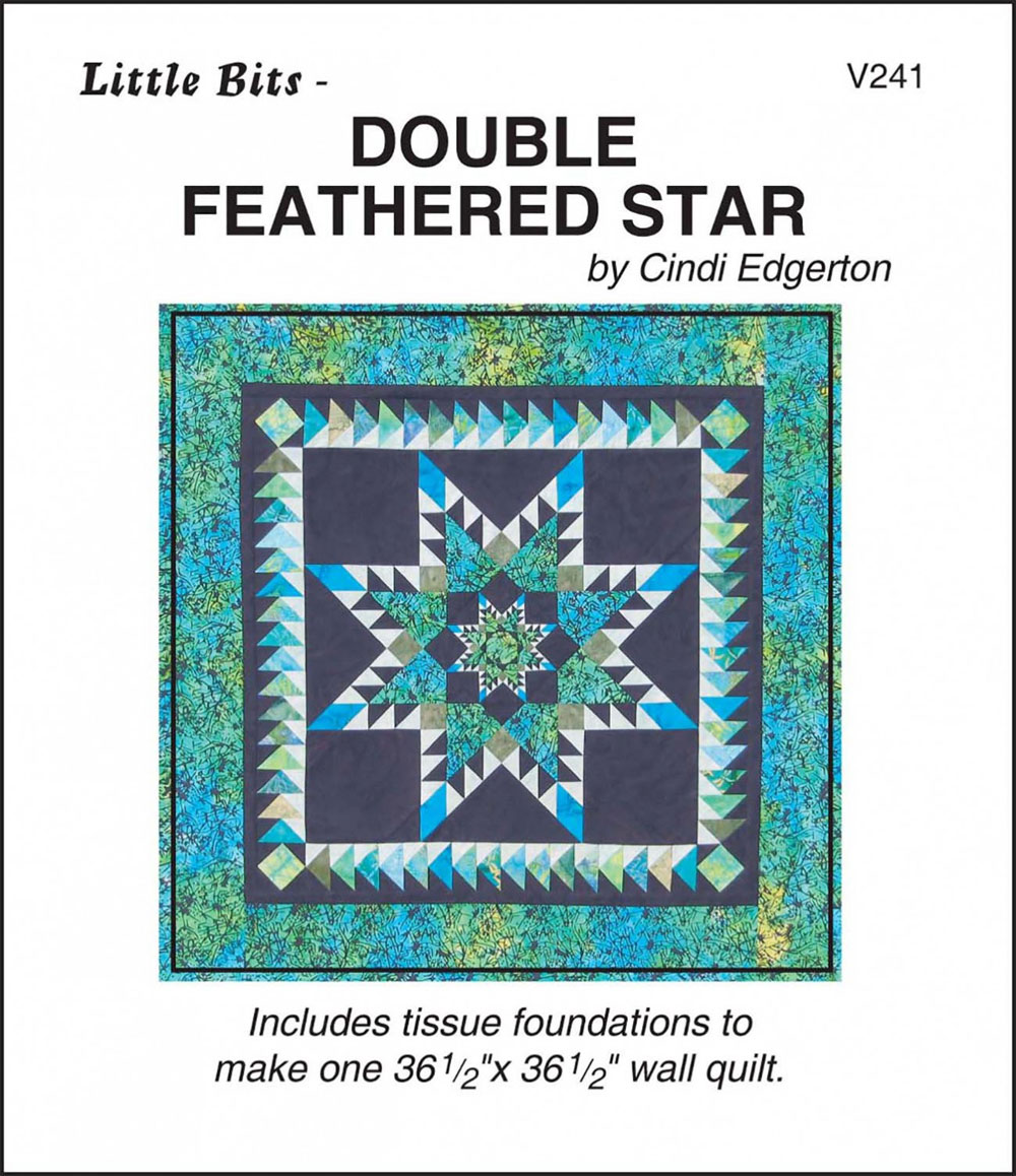 Little-Bits-Doubled-Feathered-Star-quilt-sewing-pattern-Cindi-Edgerton-front