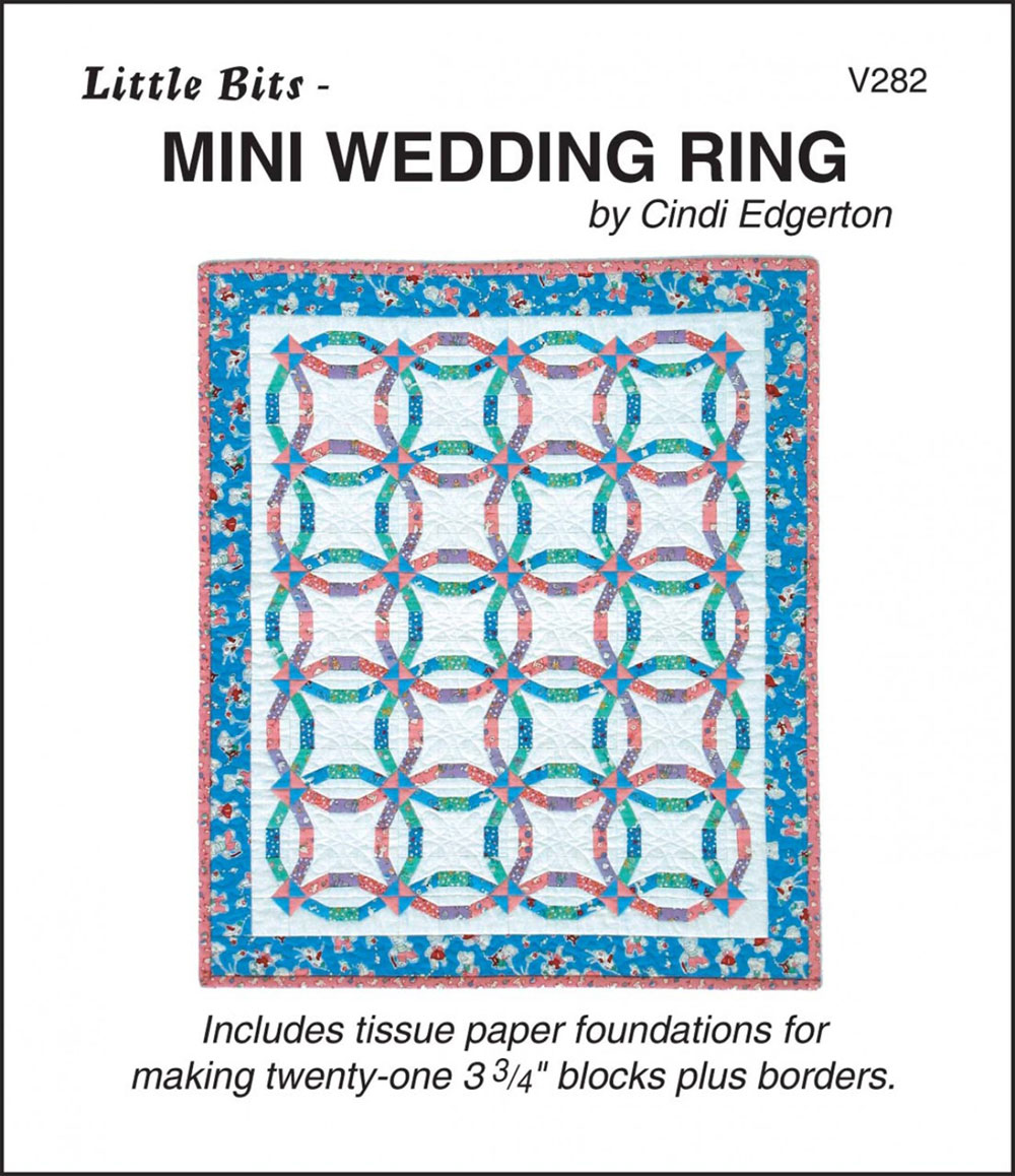 Little-Bits-Mini-Wedding-Ring-quilt-sewing-pattern-Cindi-Edgerton-front