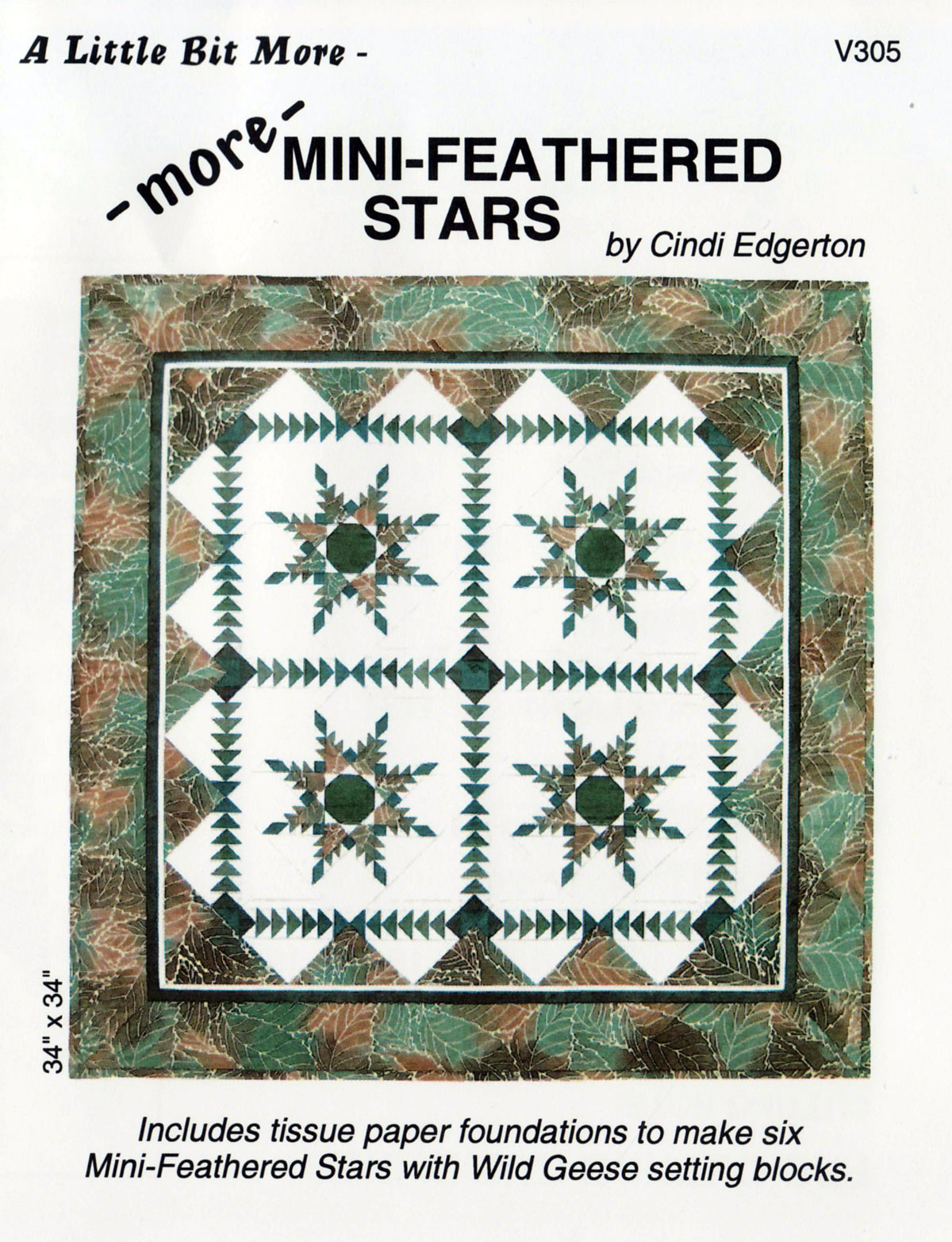 A-Little-Bit-More-More-Feathered-Stars-quilt-sewing-pattern-Cindi-Edgerton-front