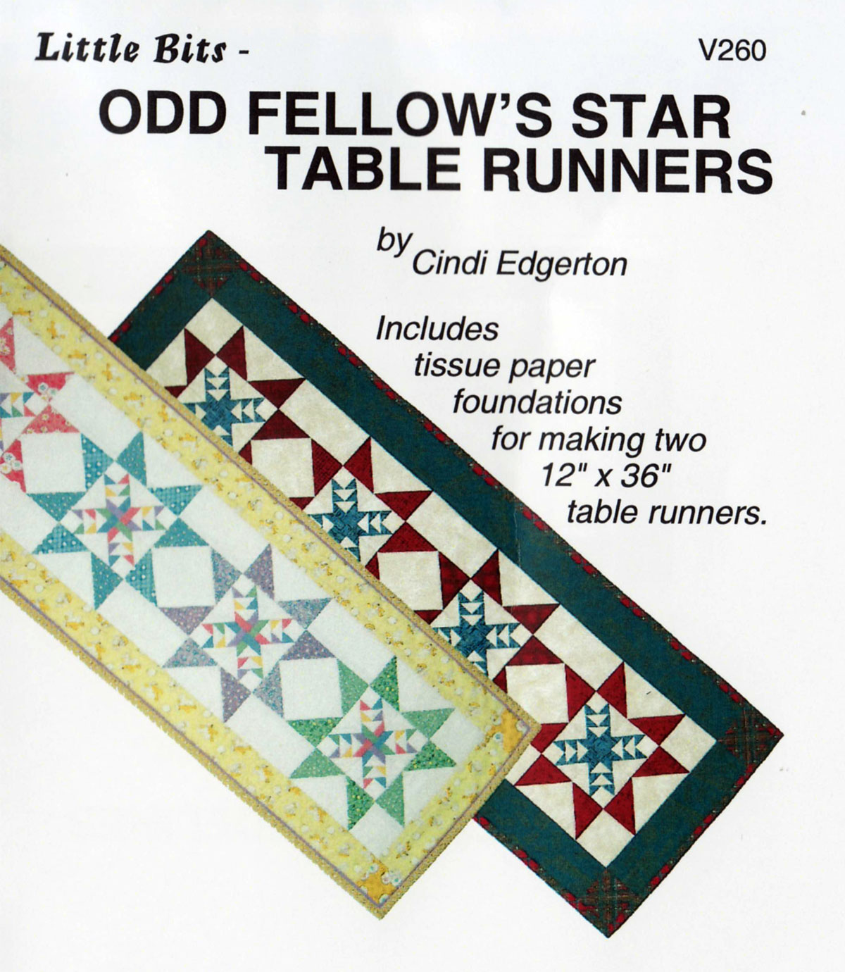 Little-Bits-Odd-Fellows-Star-Table-runner-sewing-pattern-Cindi-Edgerton-front