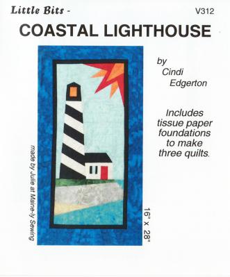 BLOWOUT SPECIAL - Little Bits - Coastal Lighthouse quilt sewing pattern from Cindi Edgerton