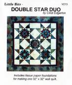 BLOWOUT SPECIAL - Little Bits - Double Star Duo quilt sewing pattern from Cindi Edgerton