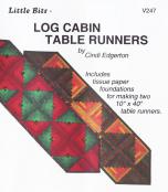 BLOWOUT SPECIAL - Little Bits - Log Cabin Table Runner sewing pattern from Cindi Edgerton