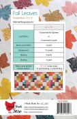 Fall Leaves quilt sewing pattern from Cluck Cluck Sew 1