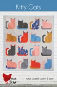 INTRODUCTORY SALE - EXPIRES at 11:59PM ET on Saturday, 4/1/2023 - Kitty Cats quilt sewing pattern from Cluck Cluck Sew