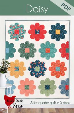 Digital Download - Daisy PDF quilt sewing pattern from Cluck Cluck Sew