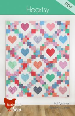 Digital Download - Heartsy PDF quilt sewing pattern from Cluck Cluck Sew