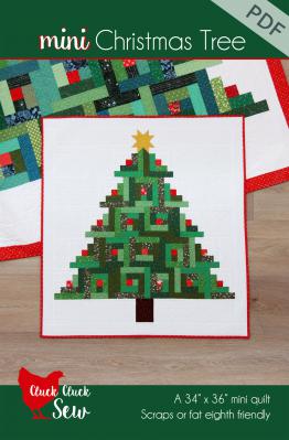 Digital Download - Mini Christmas Tree PDF quilt sewing pattern from Cluck Cluck Sew