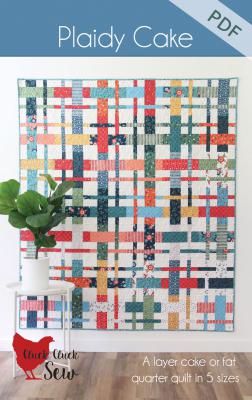 Digital Download - Plaidy Cake PDF quilt sewing pattern from Cluck Cluck Sew