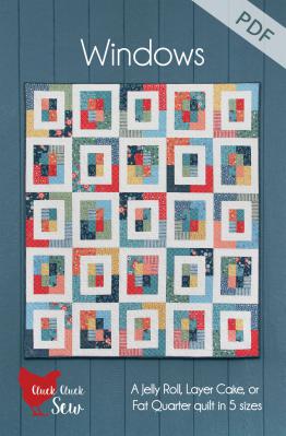 Digital Download - Windows PDF quilt sewing pattern from Cluck Cluck Sew