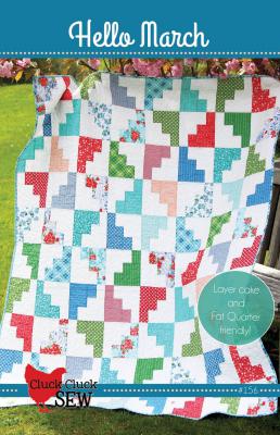 Hello March quilt sewing pattern from Cluck Cluck Sew