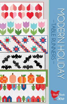 Modern Holiday table runners sewing pattern from Cluck Cluck Sew