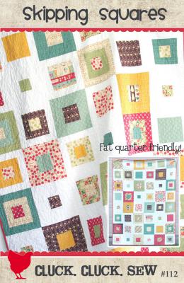 CLOSEOUT - Skipping Squares quilt sewing pattern from Cluck Cluck Sew