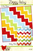 CLOSEOUT - Ziggy Baby quilt sewing pattern from Cluck Cluck Sew