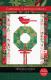 Cardinal's Christmas Wreath quilt sewing pattern by Robin Pickens