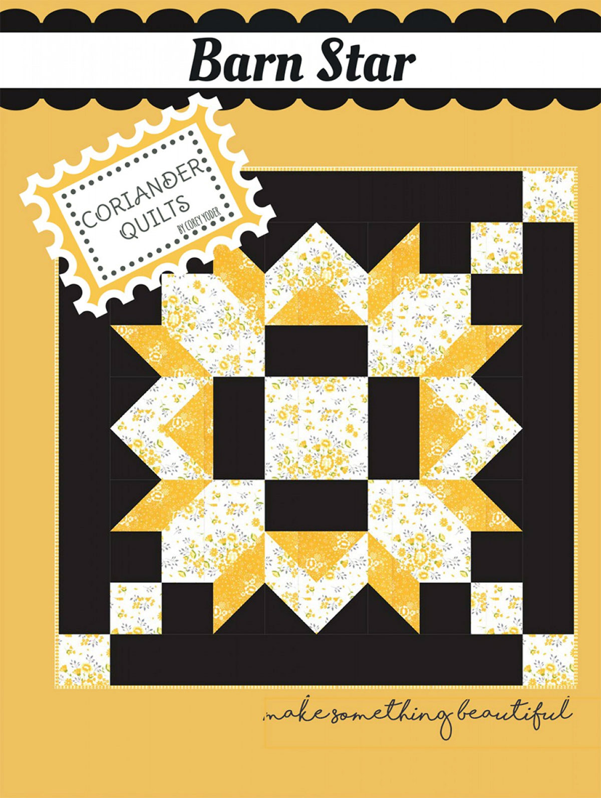 Barn-Star-quilt-sewing-pattern-Coriander-Quilts-front