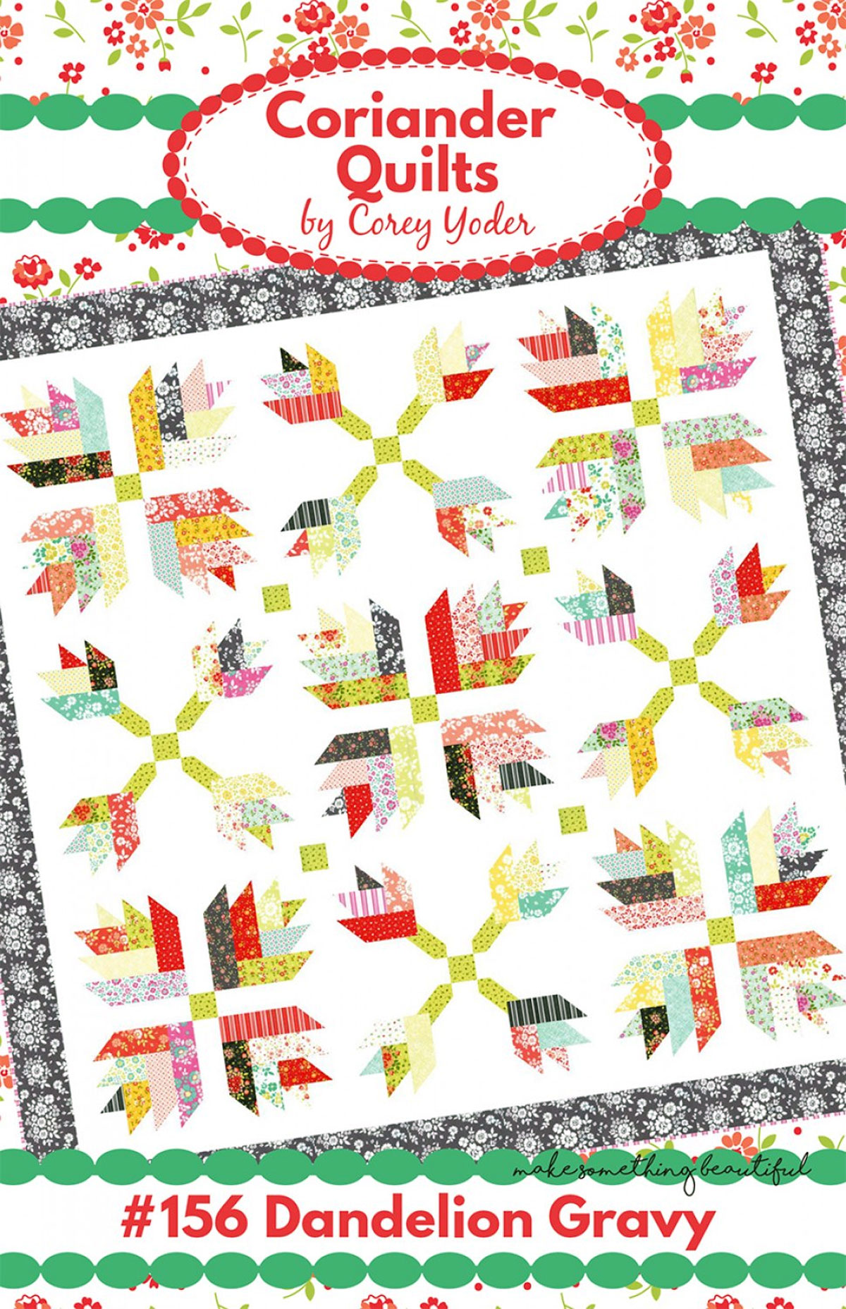 Dandelion-Gravy-quilt-sewing-pattern-Coriander-Quilts-front