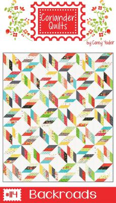 Backroads quilt sewing pattern from Corey Yoder at Coriander Quilts