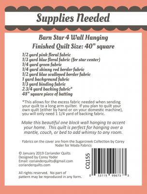 Barn-Star-4-quilt-sewing-pattern-Coriander-Quilts-back