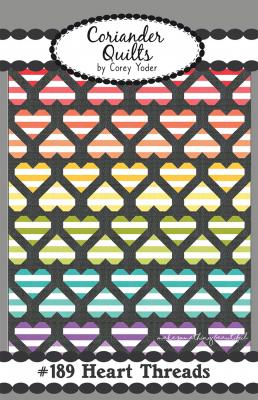 Heart Threads quilt sewing pattern from Corey Yoder at Coriander Quilts