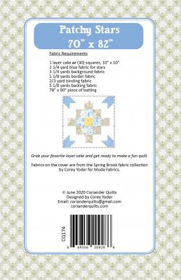 Patchy-Stars-quilt-sewing-pattern-Coriander-Quilts-back