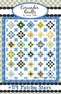 Patchy Stars quilt sewing pattern from Corey Yoder at Coriander Quilts