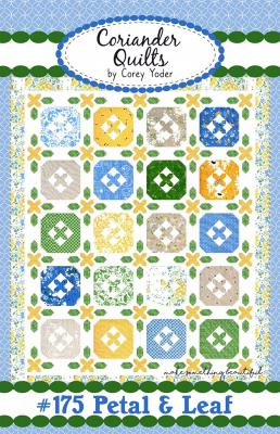 Petal & Leaf quilt sewing pattern from Corey Yoder at Coriander Quilts