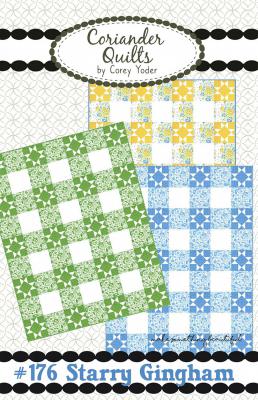 Starry Gingham quilt sewing pattern from Corey Yoder at Coriander Quilts