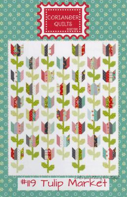 Tulip Market quilt sewing pattern from Corey Yoder at Coriander Quilts