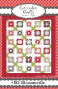 Blossomville quilt sewing pattern from Corey Yoder at Coriander Quilts
