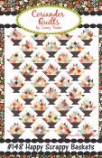 Happy Scrappy Baskets quilt sewing pattern from Corey Yoder at Coriander Quilts