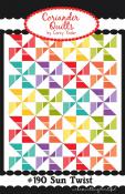 Sun Twist quilt sewing pattern from Corey Yoder at Coriander Quilts