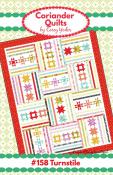Turnstile quilt sewing pattern from Corey Yoder at Coriander Quilts