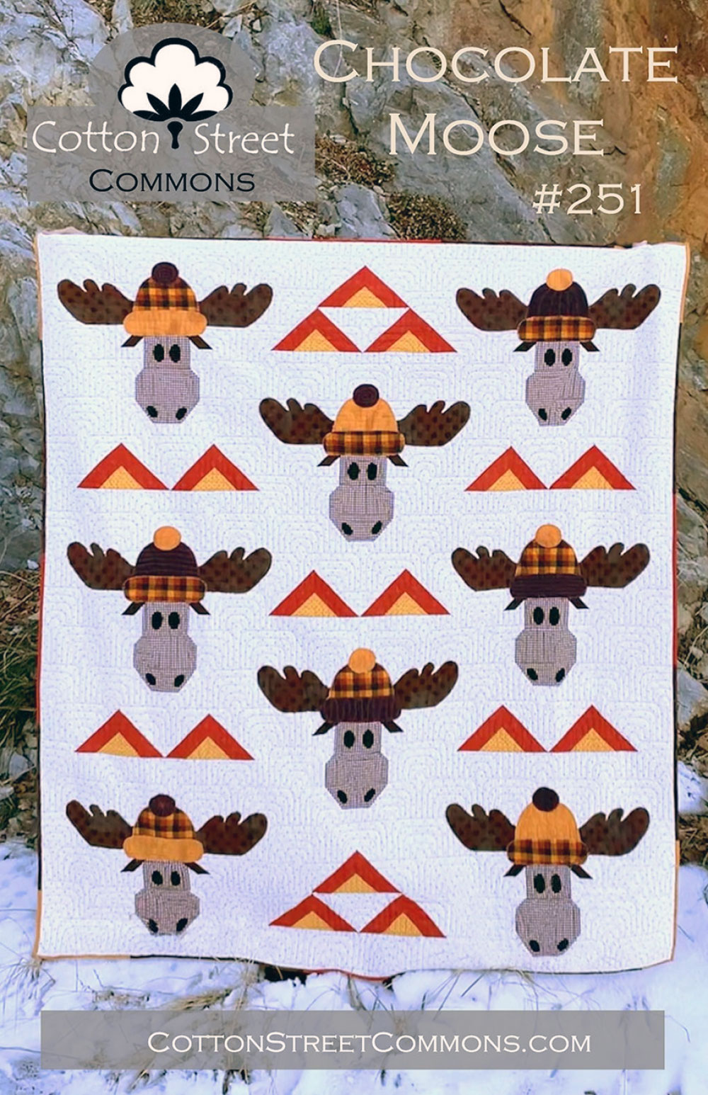 Chocolate-Moose-quilt-sewing-pattern-Cotton-Street-Commons-front