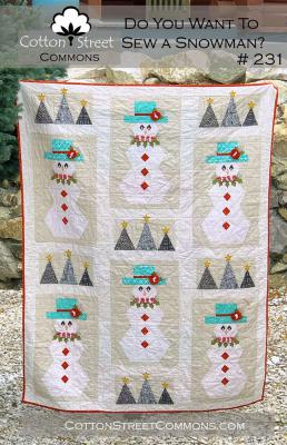 Do You Want To Sew a Snowman quilt sewing pattern from Cotton Street Commons