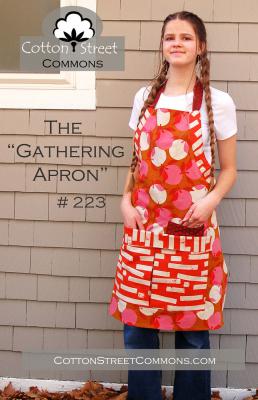 The Gathering Apron sewing pattern from Cotton Street Commons