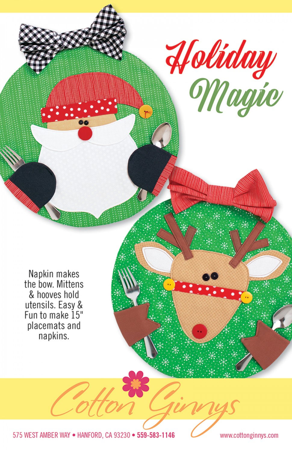 CYBER MONDAY (while supplies last) - Holiday Magic sewing pattern from Cotton Ginnys