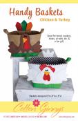 Handy Baskets Chicken and Turkey sewing pattern from Cotton Ginnys