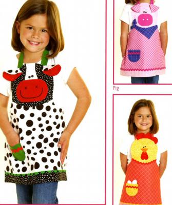 Farm Friends Apron sewing pattern from Cotton Ginnys