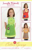 INVENTORY REDUCTION - Jungle Friends Apron sewing pattern from Cotton Ginnys