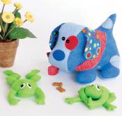 INVENTORY REDUCTION - Love Puppy & Little Frog Friend pattern from Cotton Ginnys
