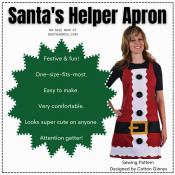 BLACK FRIDAY - Santa's Helper Apron pattern from Cotton Ginnys