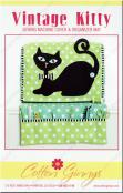 INVENTORY REDUCTION - Vintage Kitty Sewing Machine Cover & Organizer Mat sewing pattern from Cotton Ginnys