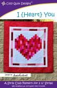 I Heart You quilt sewing pattern from Cozy Quilt Designs