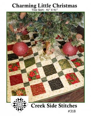 Charming Little Christmas Tree Skirt sewing pattern from Creek Side Stitches
