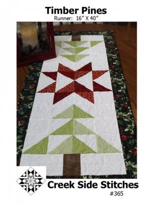 Timber Pines table runner sewing pattern from Creek Side Stitches